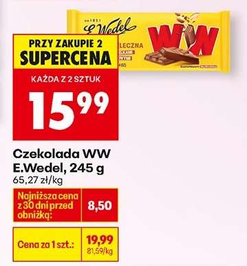 Czekolada WW E.Wedel 245 g