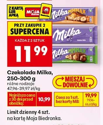 Czekolada Milka 250 - 300 g