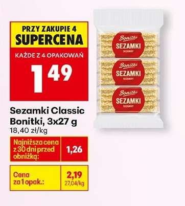 Sezamki Classic Bonitki 3x27 g