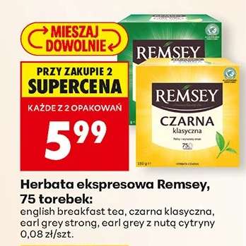 Herbata ekspresowa Remsey 75 torebek