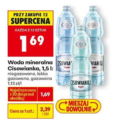 Woda mineralna Cisowianka, 1,5 l