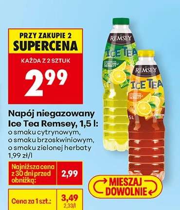 Napój niegazowany Ice Tea Remsey, 1,5 l