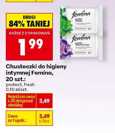 Chusteczki do higieny intymnej Femina 20 szt