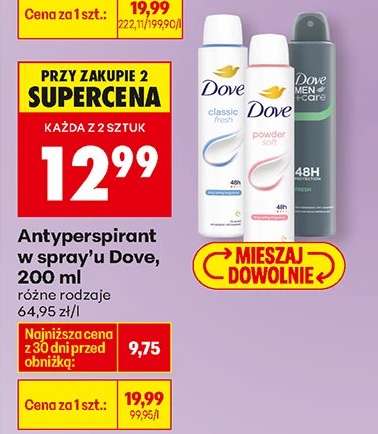 Antyperspirant w spray’u Dove, 200 ml