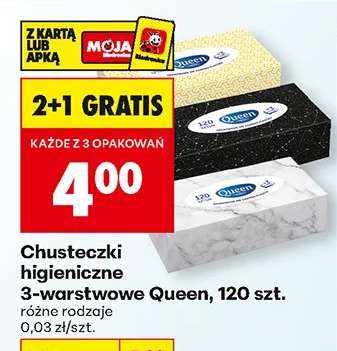 Chusteczki higieniczne 3 warstwowe Queen , 120 szt