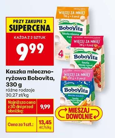 Kaszka mleczno-ryżowa Bobovita, 330 g