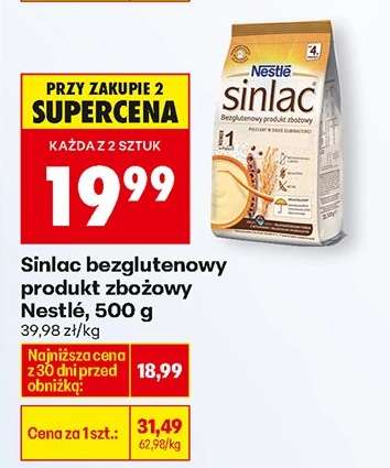 Sinlac bezglutenowy produkt zbożowy Nestlé , 500 g