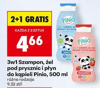 3w1 Szampon żel pod prysznic i płyn do kąpieli Pinio 500 ml