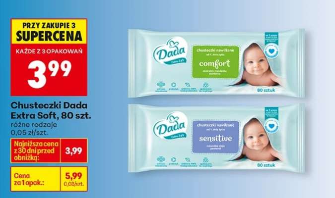 Chusteczki Dada Extra Soft 80 szt