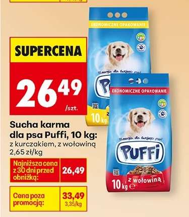 Sucha karma dla psa Puffi, 10 kg