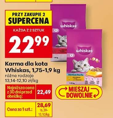 Karma dla kota Whiskas, 1,75 - 1,9 kg