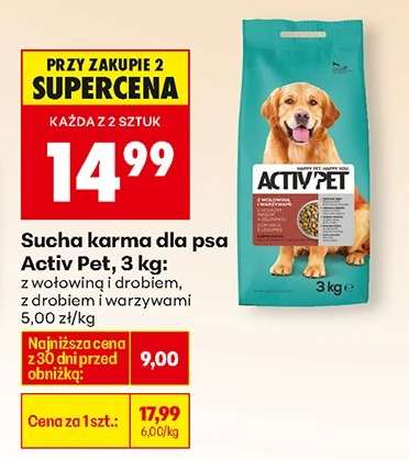 Sucha karma dla psa Activ Pet 3 kg