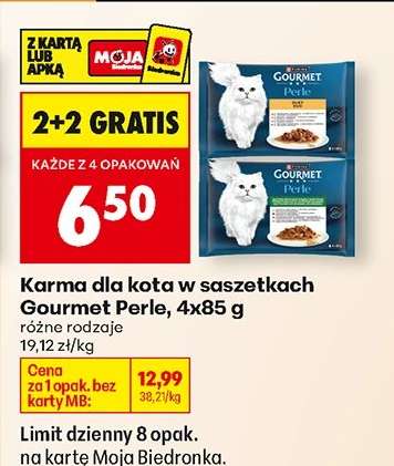 Karma dla kota w saszetkach Gourmet Perle 4x85 g