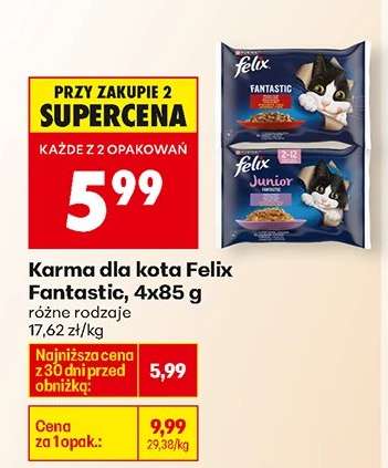 Karma dla kota Felix Fantastic 4x85 g