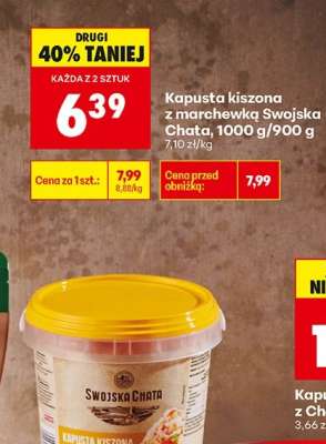 Kapusta kiszona z marchewką Swojska Chata, 1000 g/900 g