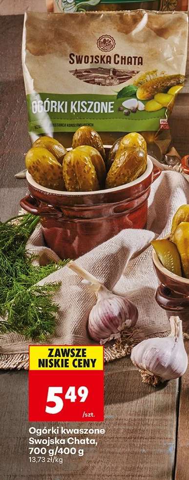 Ogórki kwaszone Swojska Chata 700 g / 400 g