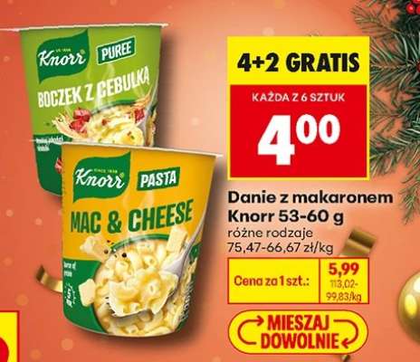 Danie z makaronem Knorr 53-60 g