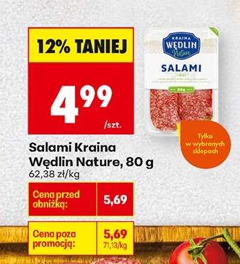 Salami Kraina Wędlin Nature, 80 g