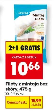 Filety z mintaja bez skóry 475 g