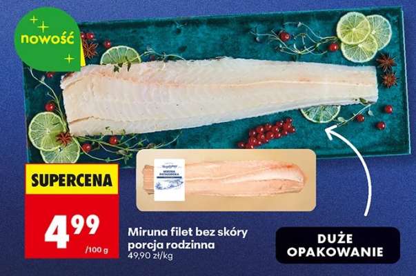 Miruna filet bez skóry porcja rodzinna