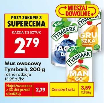Mus owocowy Tymbark, 200 g