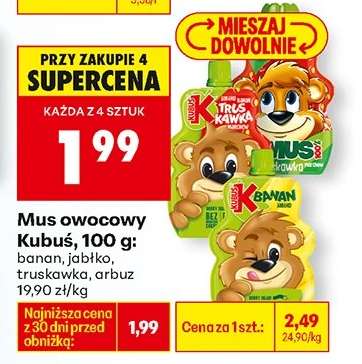 Mus owocowy Kubuś, 100 g