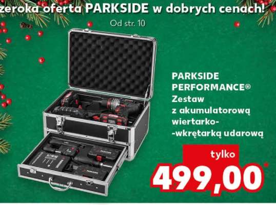 PARKSIDE PERFORMANCE® Zestaw z akumulatorową wiertarko-wkrętarką udarową