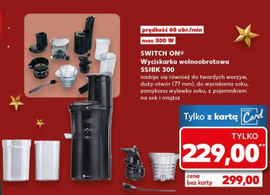 SWITCH ON® Wyciskarka wolnoobrotowa SSJBK 300