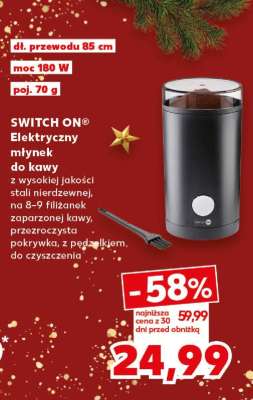 SWITCH ON® Elektryczny młynek do kawy