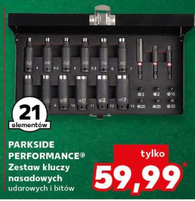 PARKSIDE PERFORMANCE® Zestaw kluczy nasadowych udarowych i bitów