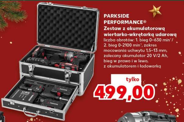 PARKSIDE PERFORMANCE® Zestaw z akumulatorową wiertarko-wkrętarką udarową