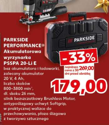 PARKSIDE PERFORMANCE® Akumulatorowa wyrzynarka PSSPA 20-Li E