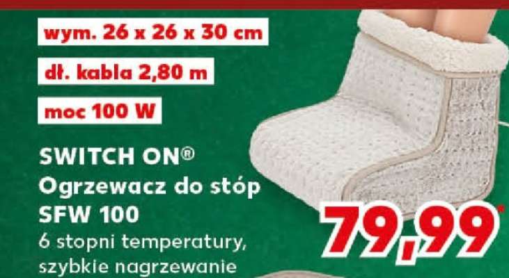 SWITCH ON® Ogrzewacz do stóp SFW 100