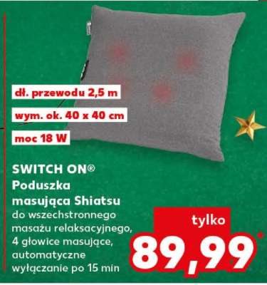 SWITCH ON® Poduszka masująca Shiatsu