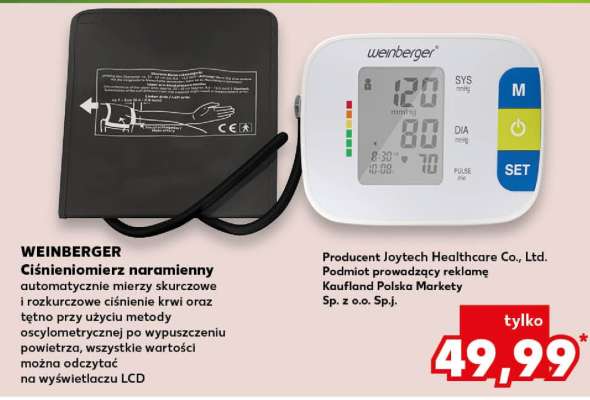 WEINBERGER Ciśnieniomierz naramienny