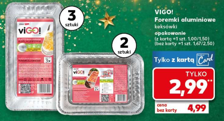 VIGO! Foremki aluminiowe keksówki