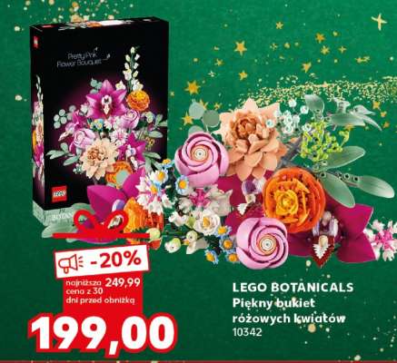 LEGO BOTANICALS Piękny bukiet różowych kwiatów 10342