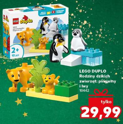 LEGO DUPLO Rodziny dzikich zwierząt: pingwiny i lwy