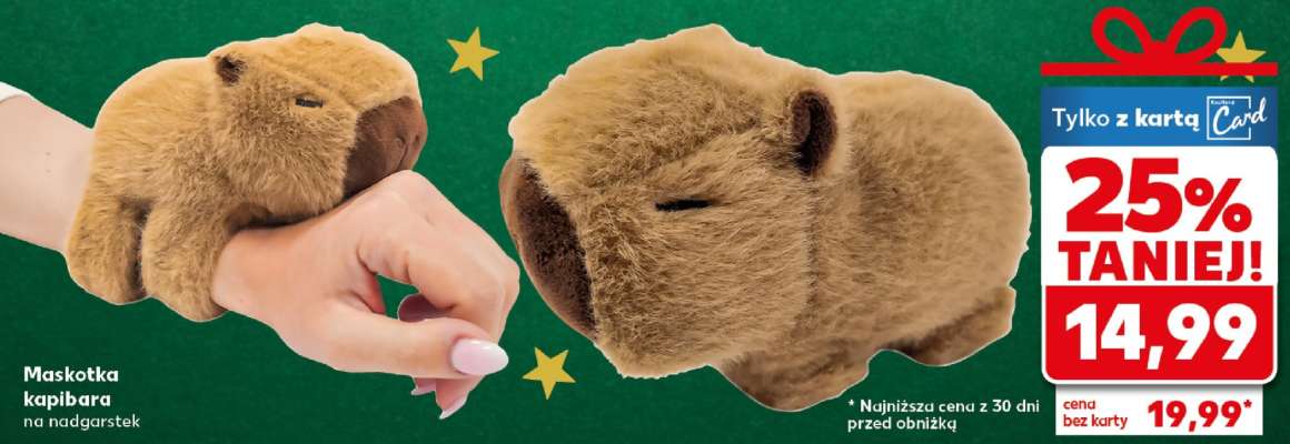 Maskotka kapibara na nadgarstek