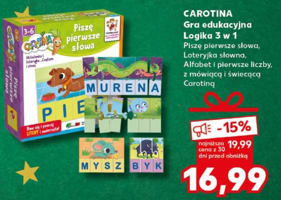 CAROTINA Gra edukacyjna Logika 3 w 1