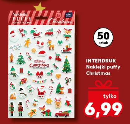 INTERDRUK Naklejki puffy Christmas