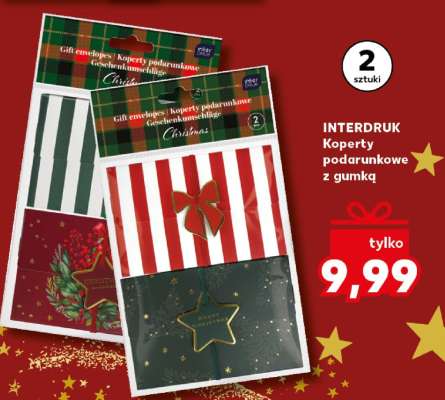 INTERDRUK Koperty podarunkowe z gumką