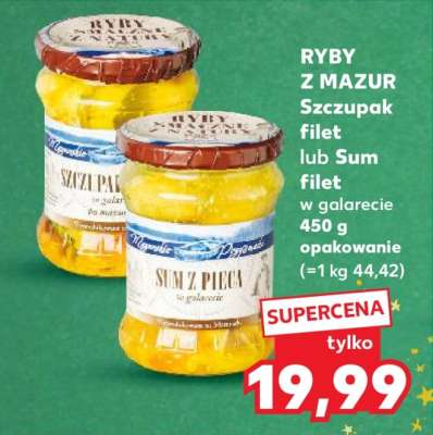 RYBY Z MAZUR Szczupak filet lub Sum filet