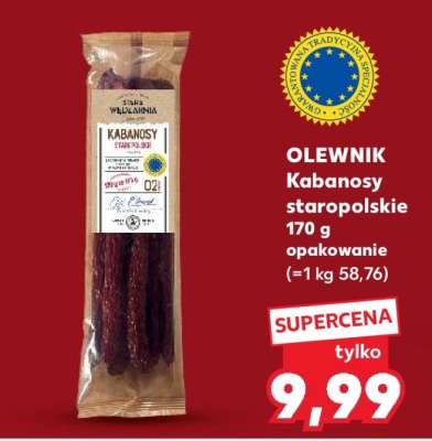 OLEWNIK Kabanosy staropolskie 170 g opakowanie