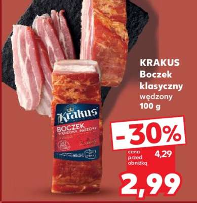 KRAKUS Boczek klasyczny wędzony 100 g