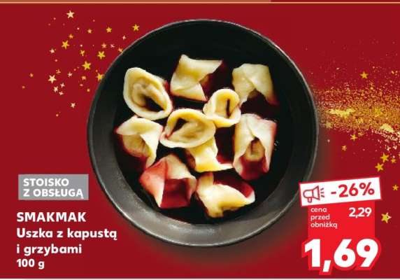 SMAKMAK Uszka z kapustą i grzybami 100 g