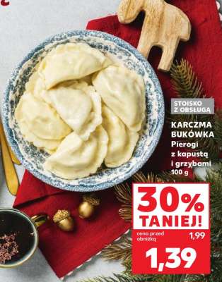 KARCZMA BUKÓWKA Pierogi z kapustą i grzybami 100 g