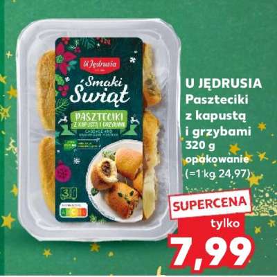 U JĘDRUSIA Paszteciki z kapustą i grzybami