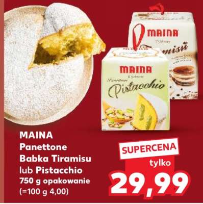 MAINA Panettone Babka Tiramisu lub Pistacchio