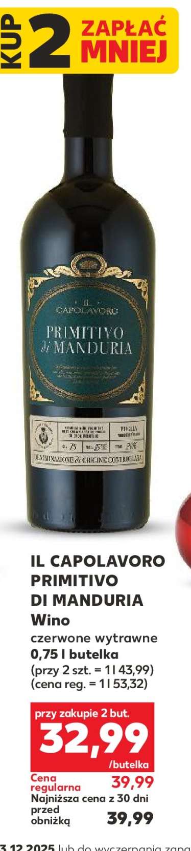 IL CAPOLAVORO PRIMITIVO DI MANDURIA Wino
